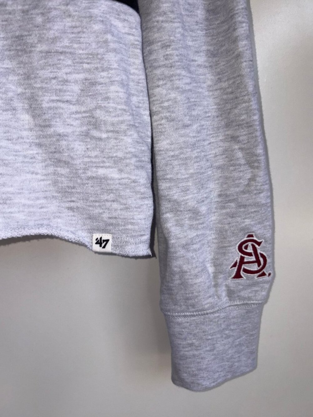 '47 Arizona State Quarter Zip Crop Sweatshirt Size Small - Picture 3 of 11